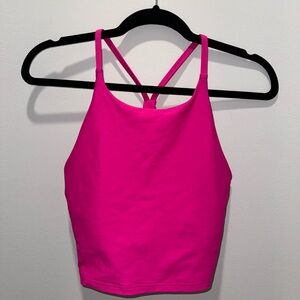 Old Navy Active Pink Racerback Cropped Tank Top